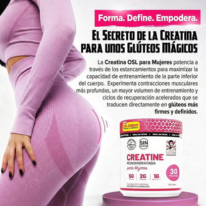 Bellafit™ Old School Labs: Creatina Monohidratada para mujeres