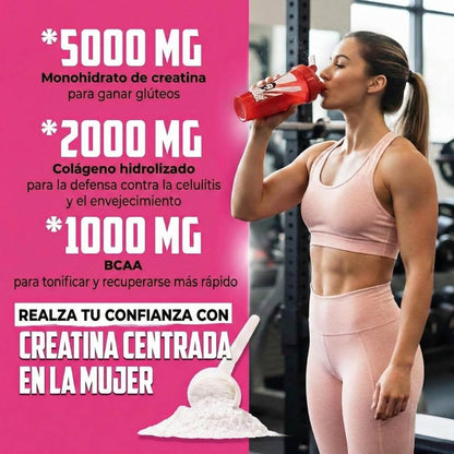 Bellafit™ Old School Labs: Creatina Monohidratada para mujeres
