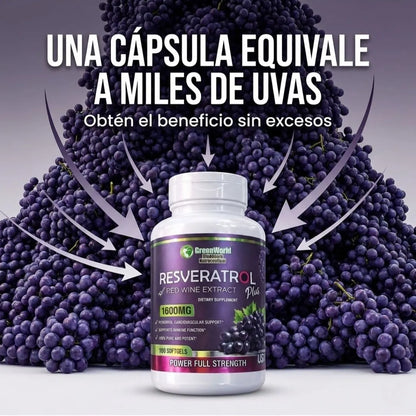 RESVERATROL PLUS Conserva tu Cuerpo Joven por Más Tiempo