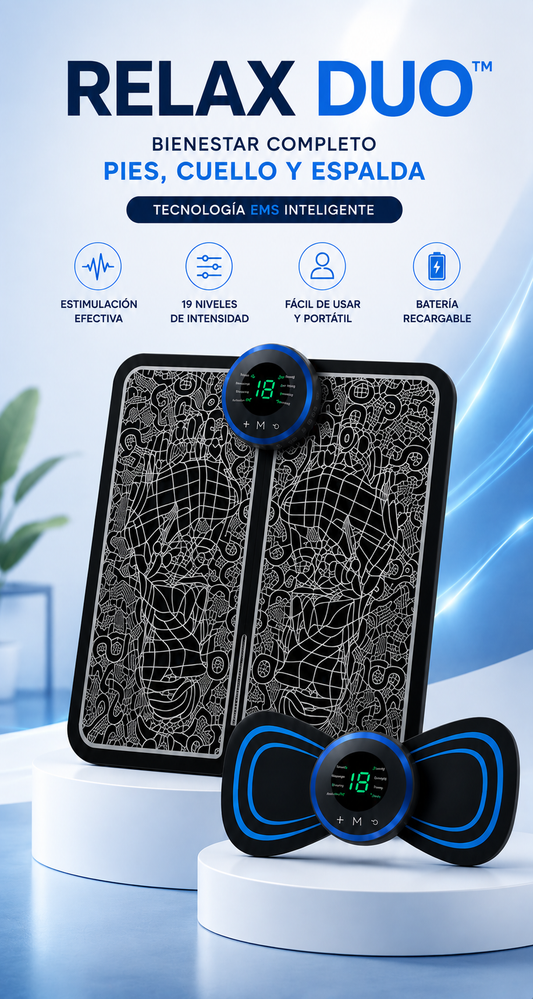 Relax Duo™ - Relaja tus pies y cuello desde la comodidad de tu hogar