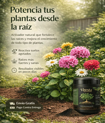 Viresta Bio™ 2X1 | El impulso natural que tus plantas necesitan para crecer más fuertes y saludables 🌱