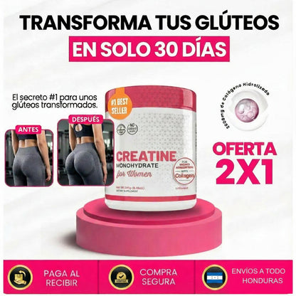 Bellafit™ Old School Labs: Creatina Monohidratada para mujeres