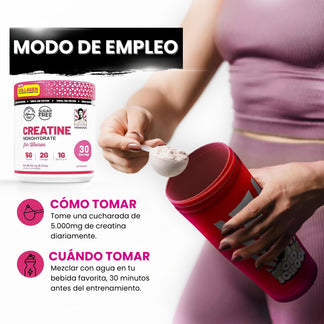 Bellafit™ Old School Labs: Creatina Monohidratada para mujeres